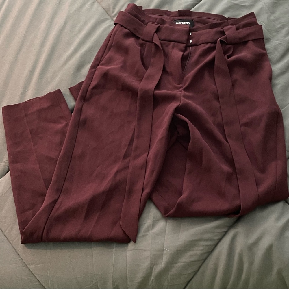 Express High Waisted Ankle Pant with Tie size 2